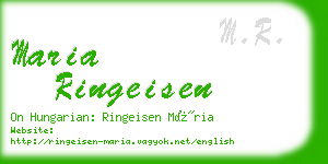 maria ringeisen business card